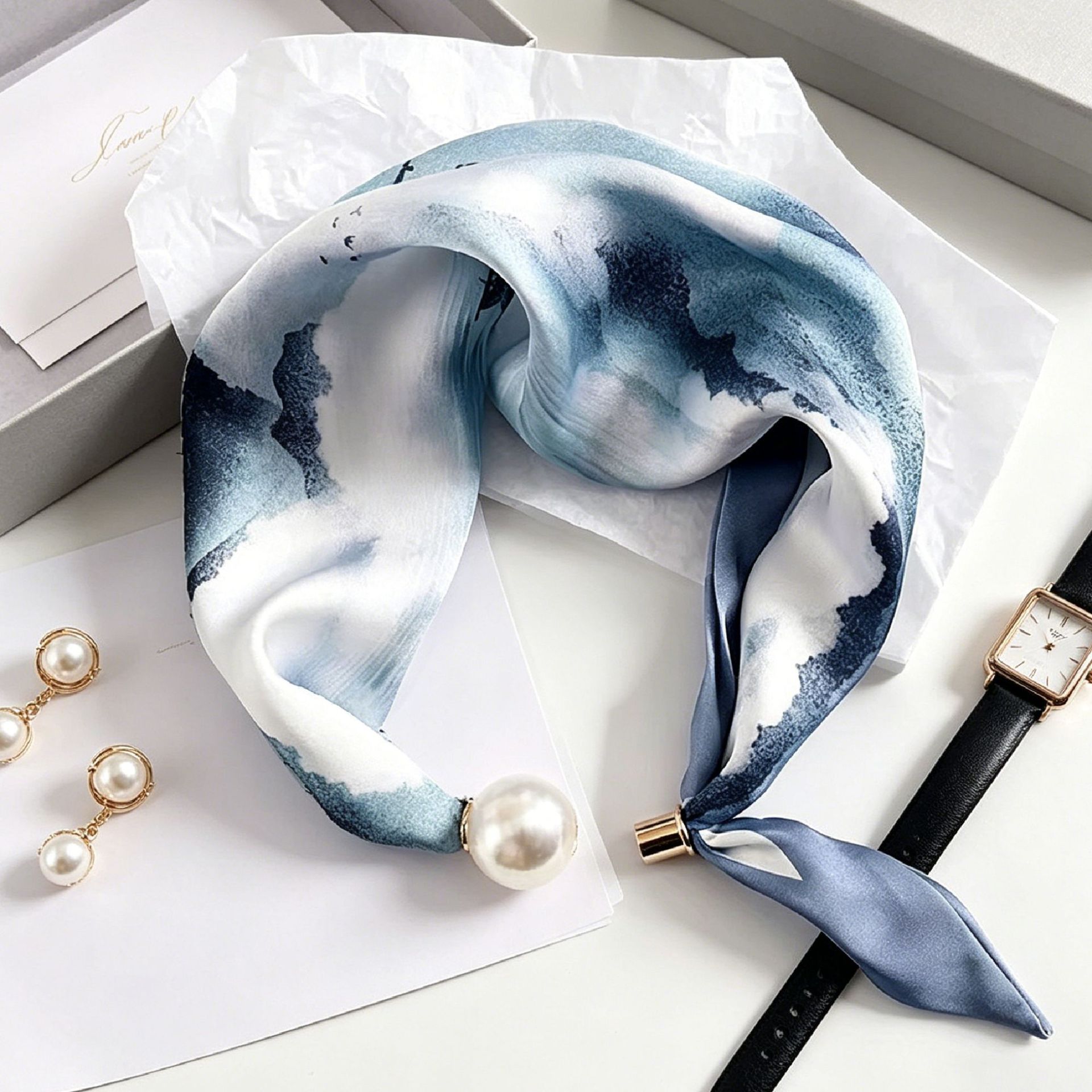 ผ้าพันคอแม่เหล็กหรูหราลายมุกสำ - Face Scarf Mask บทวิจารณ์และราคา