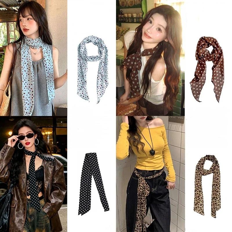 ผ้าพันคอไหมลายจุดและลายดอกไม้  - Face Scarf Mask บทวิจารณ์และราคา