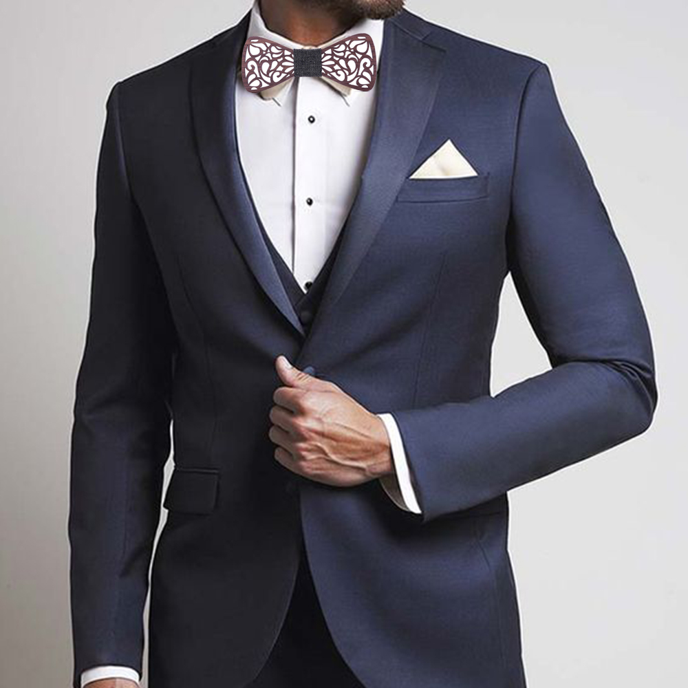 โบว์ไทไม้ ของขวัญคริสต์มาส โบว - Silk Tie Striped บทวิจารณ์และราคา
