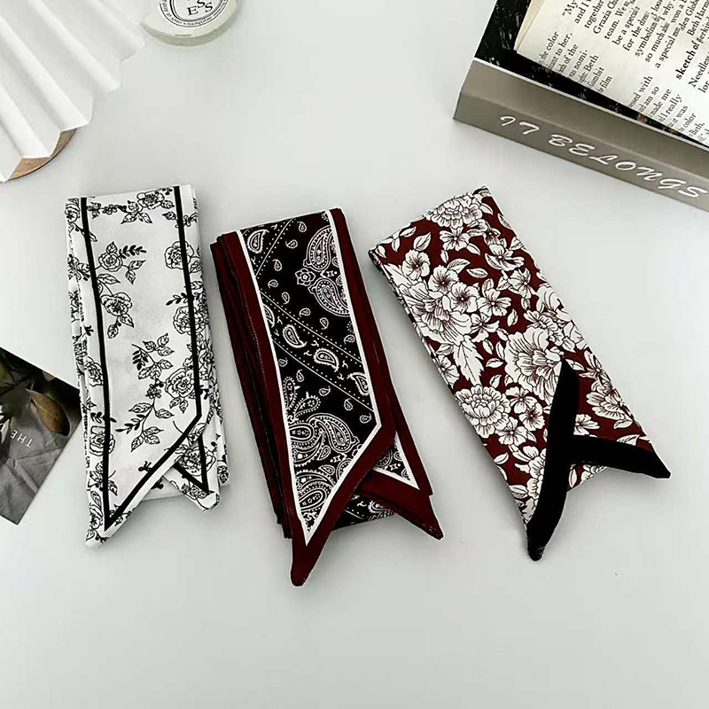 ผ้าพันคอไหมแฟชั่นหรูหราสำหรับผ - Ascot Neck Scarf บทวิจารณ์และราคา