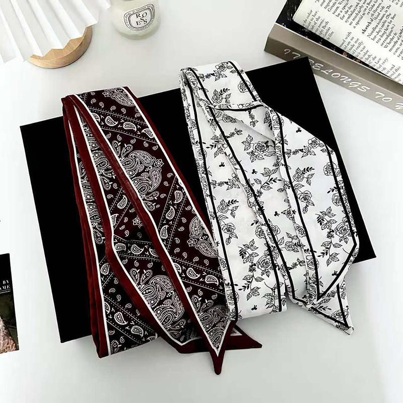 ผ้าพันคอไหมแฟชั่นหรูหราสำหรับผ - Ascot Neck Scarf บทวิจารณ์และราคา