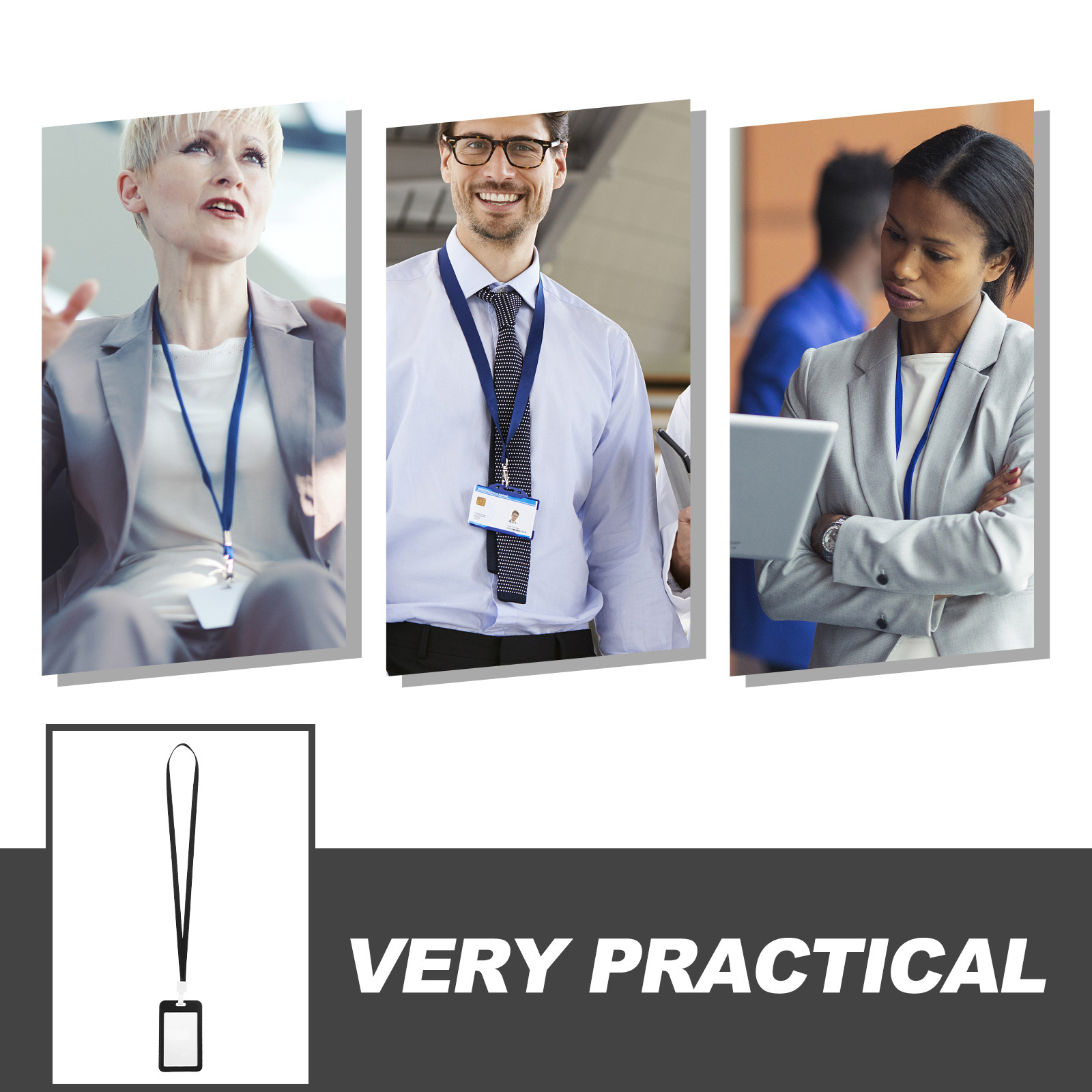ที่ใส่บัตรพนักงาน 10 ชิ้น สายค - Lanyard Badge Holder บทวิจารณ์และราคา